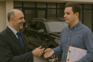 Empresarios pagan los compromisos de su empresa con empeñando su auto de alta gama