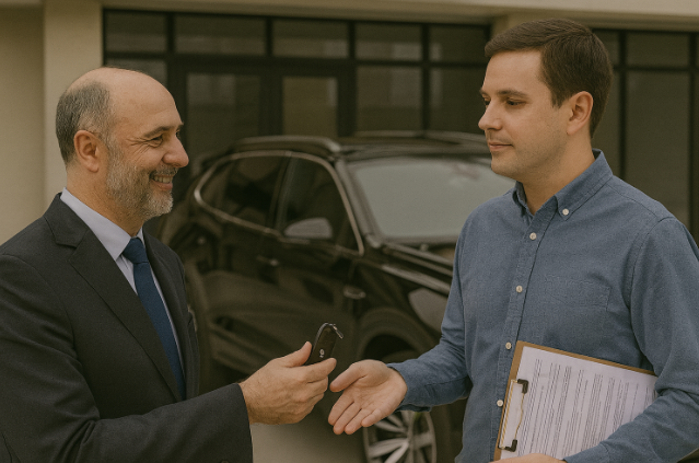 Empresarios pagan los compromisos de su empresa con empeñando su auto de alta gama