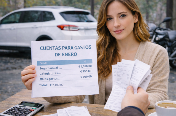 Tu auto puede cubrir las cuentas de enero nosotros te ayudamos